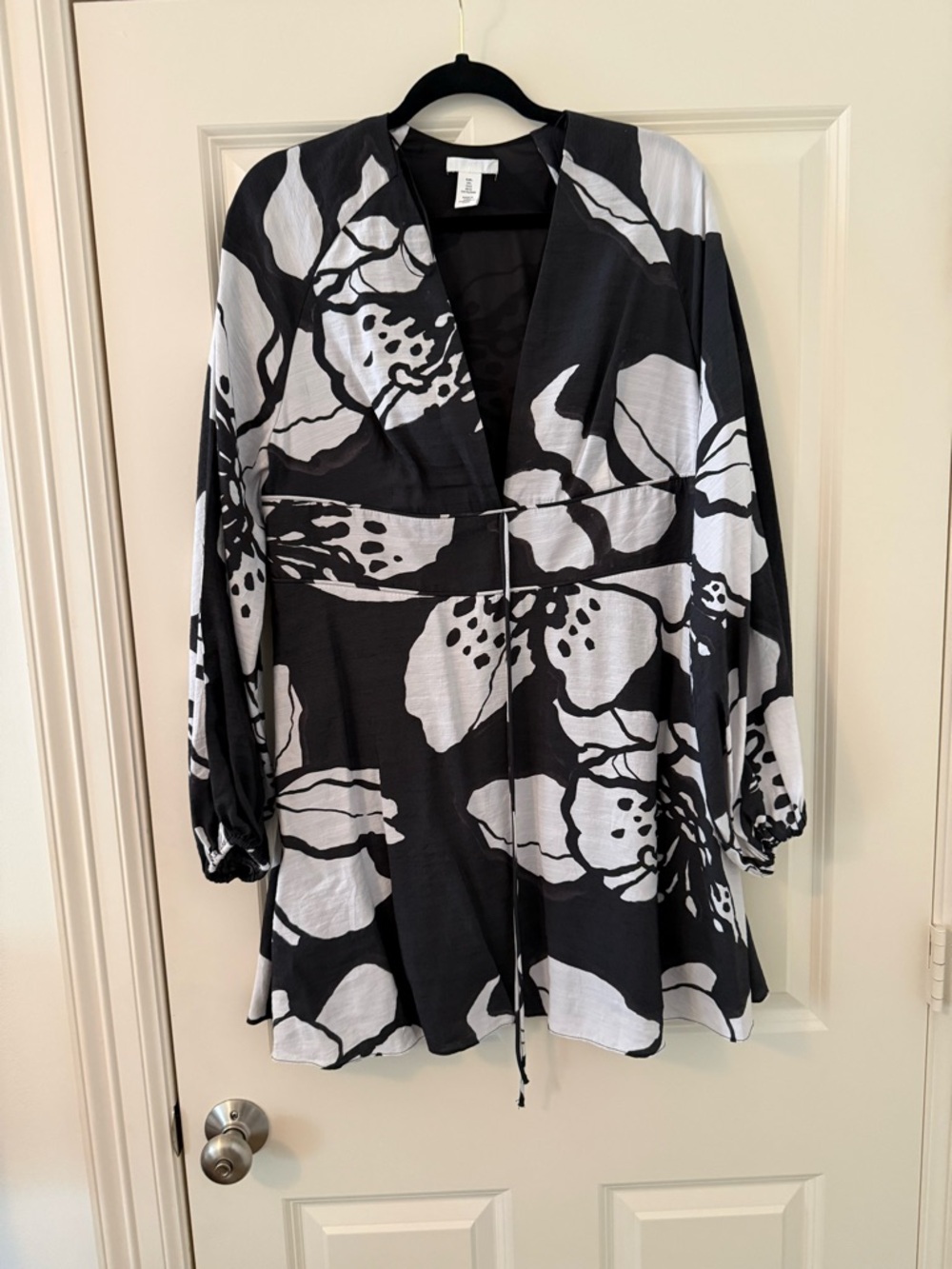 Black & White Floral Dress